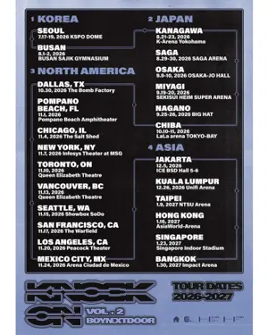 BOYNEXTDOOR - KNOCK ON Vol.2 World Tour