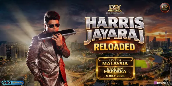 Harris Jayaraj - Reloaded Live in Malaysia 2026 concert poster