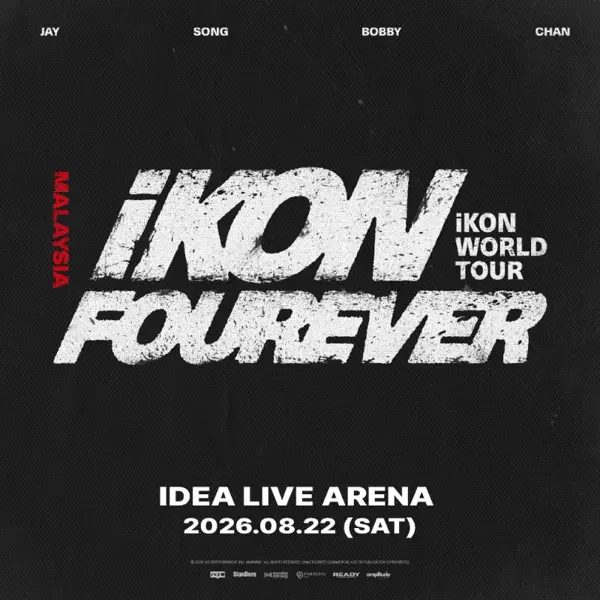 iKON - iKON FOUREVER WORLD TOUR IN MALAYSIA concert poster