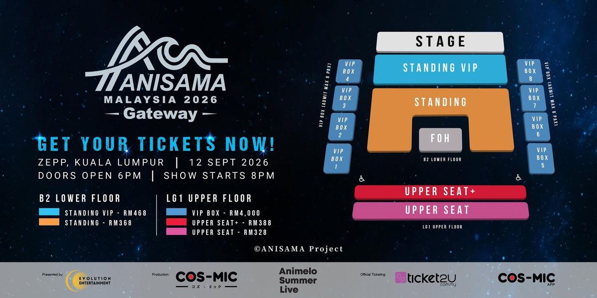 ANISAMA MALAYSIA 2026 concert poster