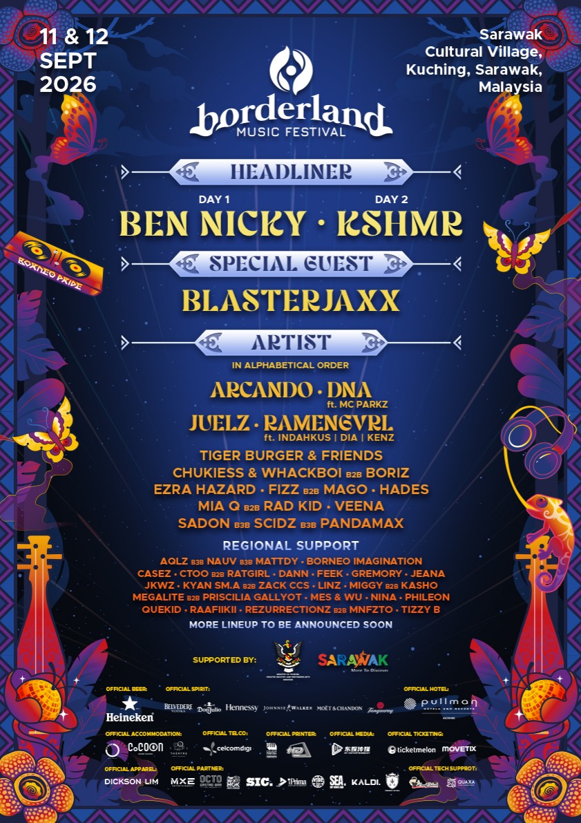 Borderland Music Festival 2026 poster