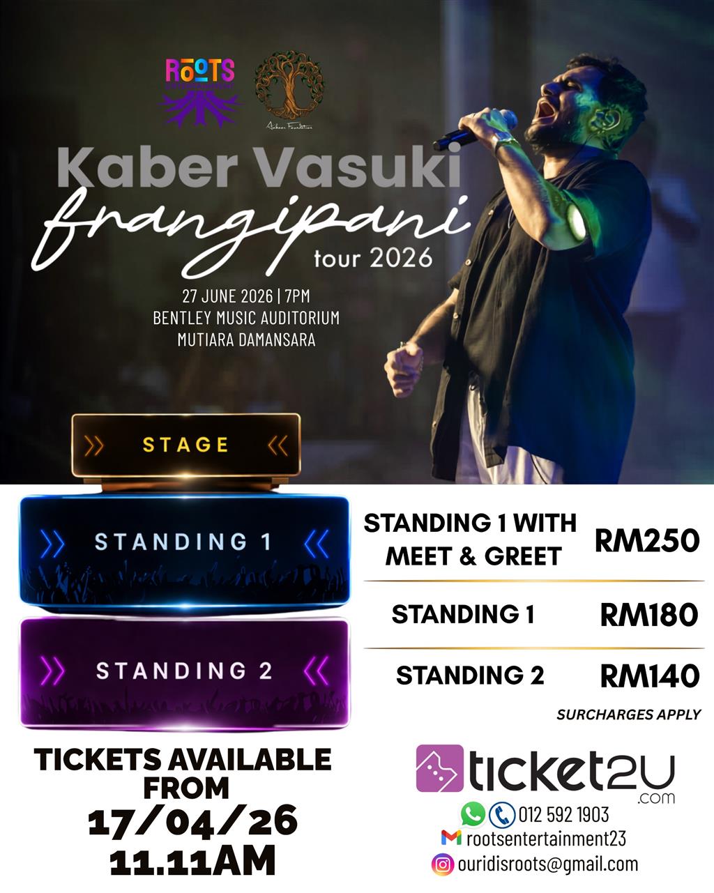 Kaber Vasuki - Frangipani Tour 2026
