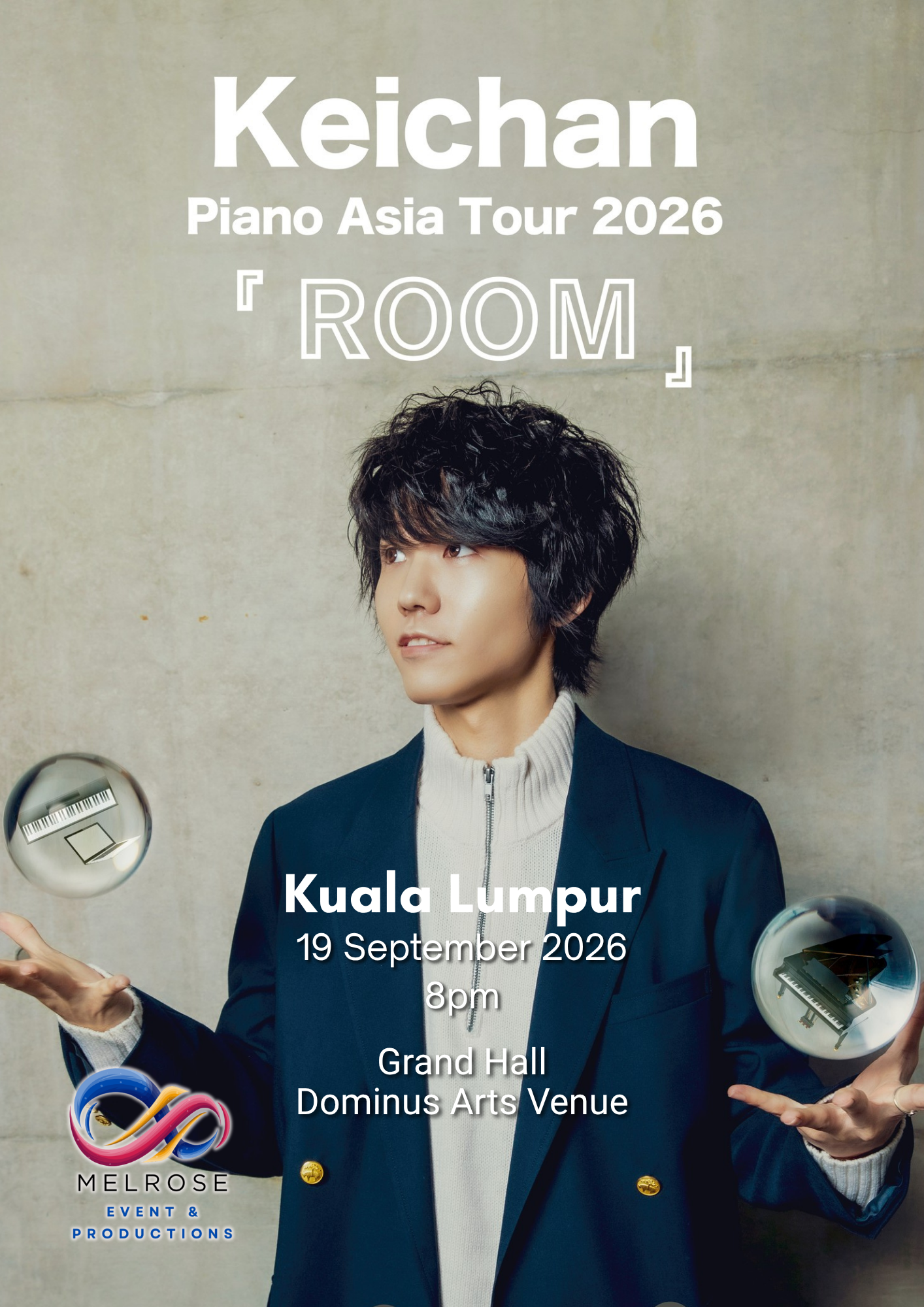 Keichan - Piano Asia Tour 'ROOM' Live in Kuala Lumpur concert poster