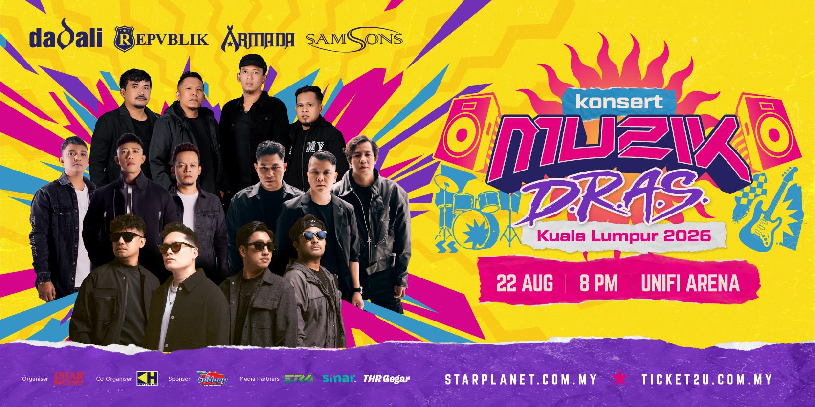 Dadali, Repvblik, Armada & Samsons concert poster