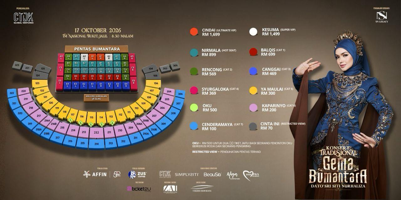 Siti Nurhaliza concert poster