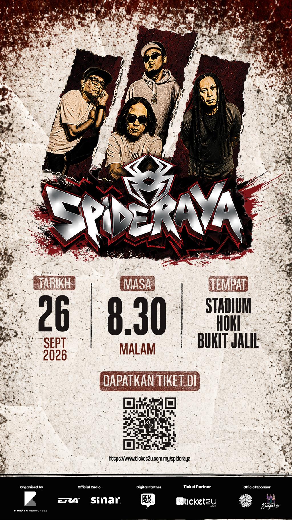 SPIDERAYA concert poster