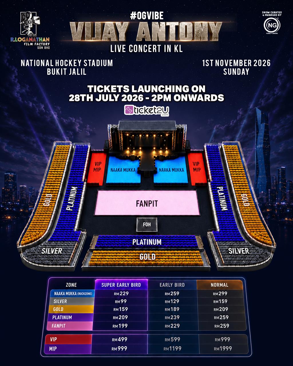 Vijay Antony - Live in Concert 2026 concert poster